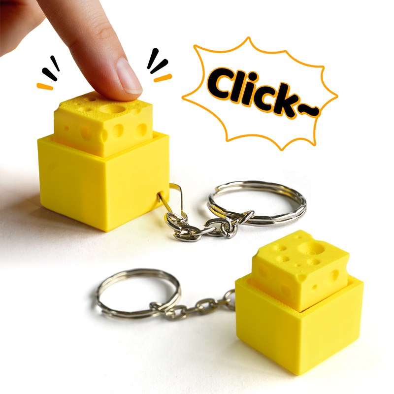 3D Printing Model - พวงกุญแจ 3 มิติ รูปทรงคีย์บอร์ด ของเล่นคลายเครียด บรรเทาความวิตกกังวล