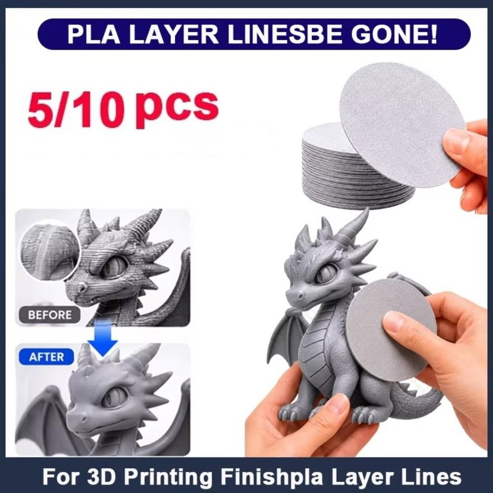 3D Printing Pla - 5/10 ชิ้น 1200 กริด 5 นิ้ว