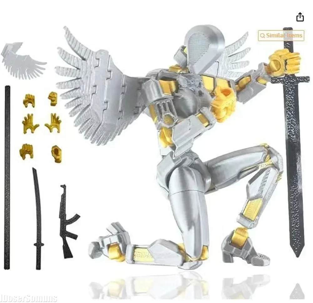 3D Printing Robot - 3Dพิมพ์ของเล่นตัวเลขการกระทําDIY Mannequin Decompression Dummy 13 รูปMovable