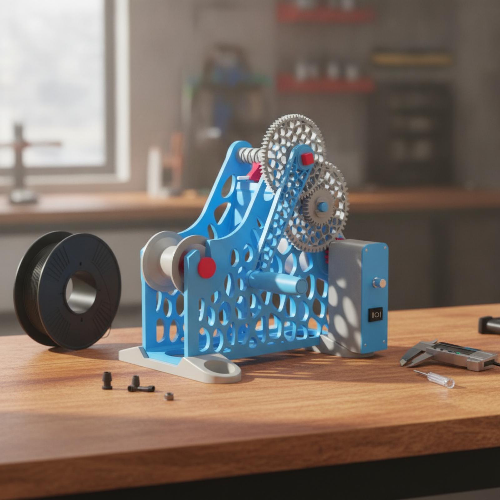 3D Printing Pla - เครื่องม้วนไส้พิมพ์ 3 มิติสำหรับการนำวัสดุ PLA กลับมาใช้ใหม่ ขนาดกะทัดรัด