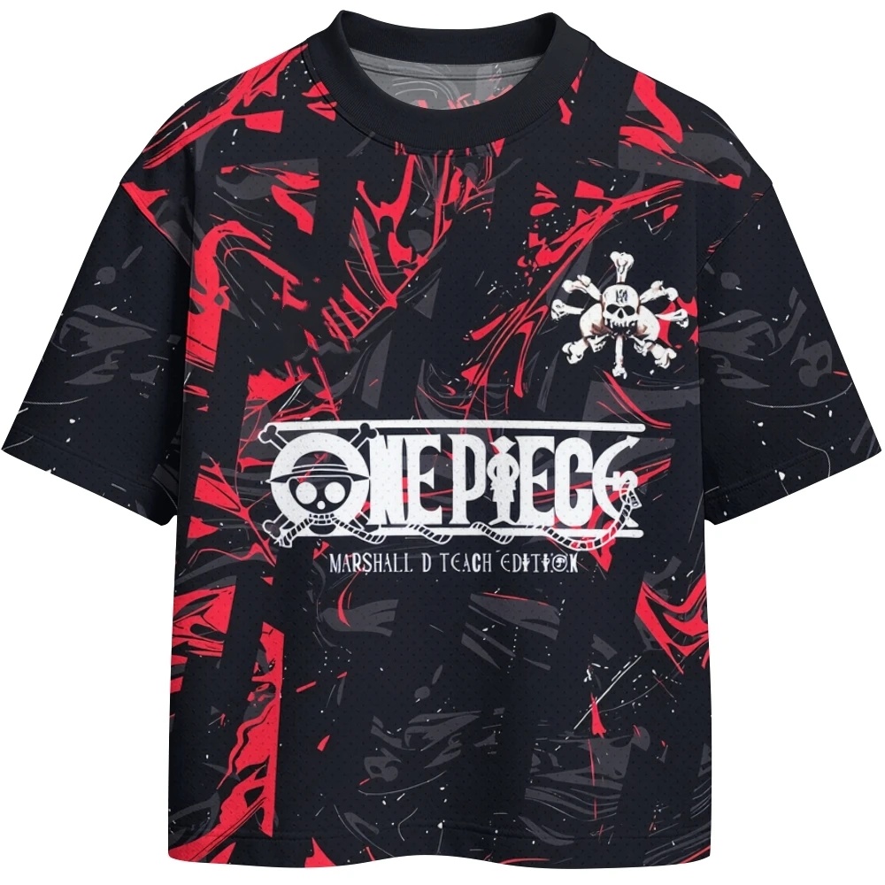 3D Printing One Piece - เสื้อยืดอนิเมะวันพีซ 2026 ยูนิเซ็กส์ โพลีเอสเตอร์ พิมพ์ลาย 3D