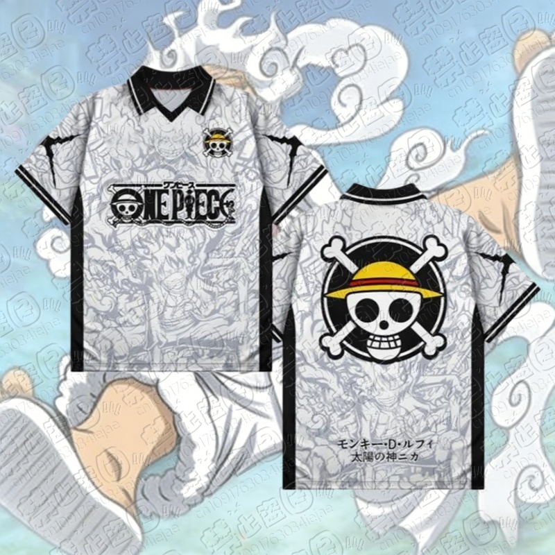 3D Printing One Piece - 2026 อะนิเมะวันพีช ลูฟี่ 3D พิมพ์เสื้อยืดเสื้อผ้าเสื้อโปโลคอวีเสื้อยืดสตรีทแวร์ฤดูร้อนแขนสั้นเสื้อยืดคอสเพลย์กีฬา
