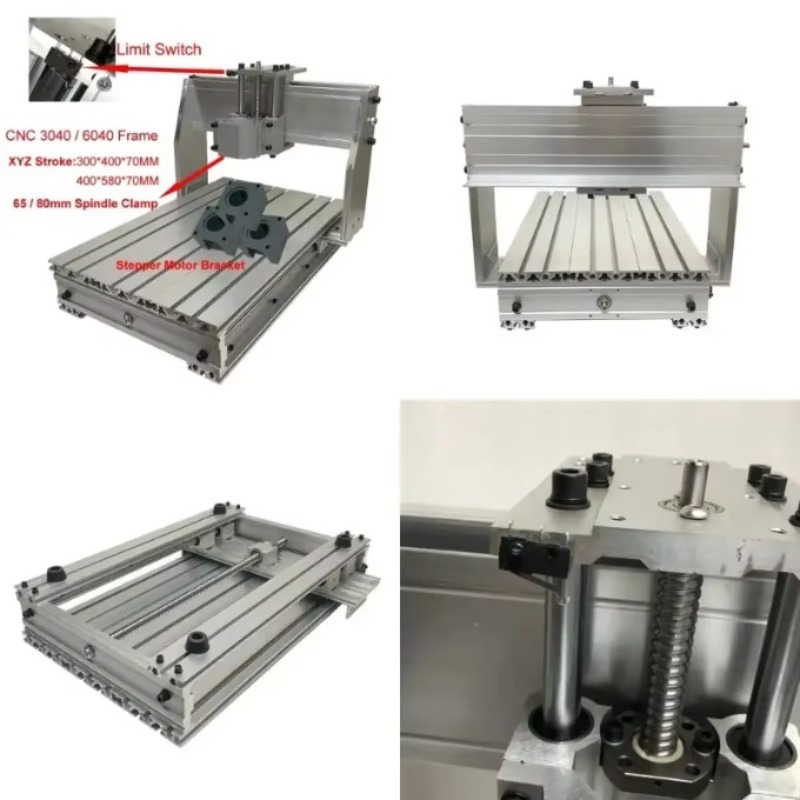 Stepper Motor - ชุดโครงอะลูมิเนียม CNC 3040 6040 พร้อมลิมิตสวิตช์ 1605