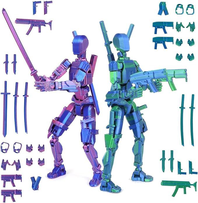 3D Printing Robot - ฟิกเกอร์ไททัน 13, ประกอบเสร็จแล้ว หุ่นยนต์ T13 แบบพิมพ์