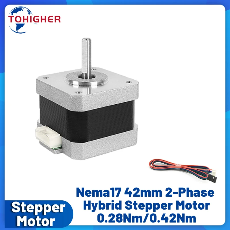 Stepper Motor - มอเตอร์สเต็ปเปอร์ Nema17 รุ่น 42 มอเตอร์ 4