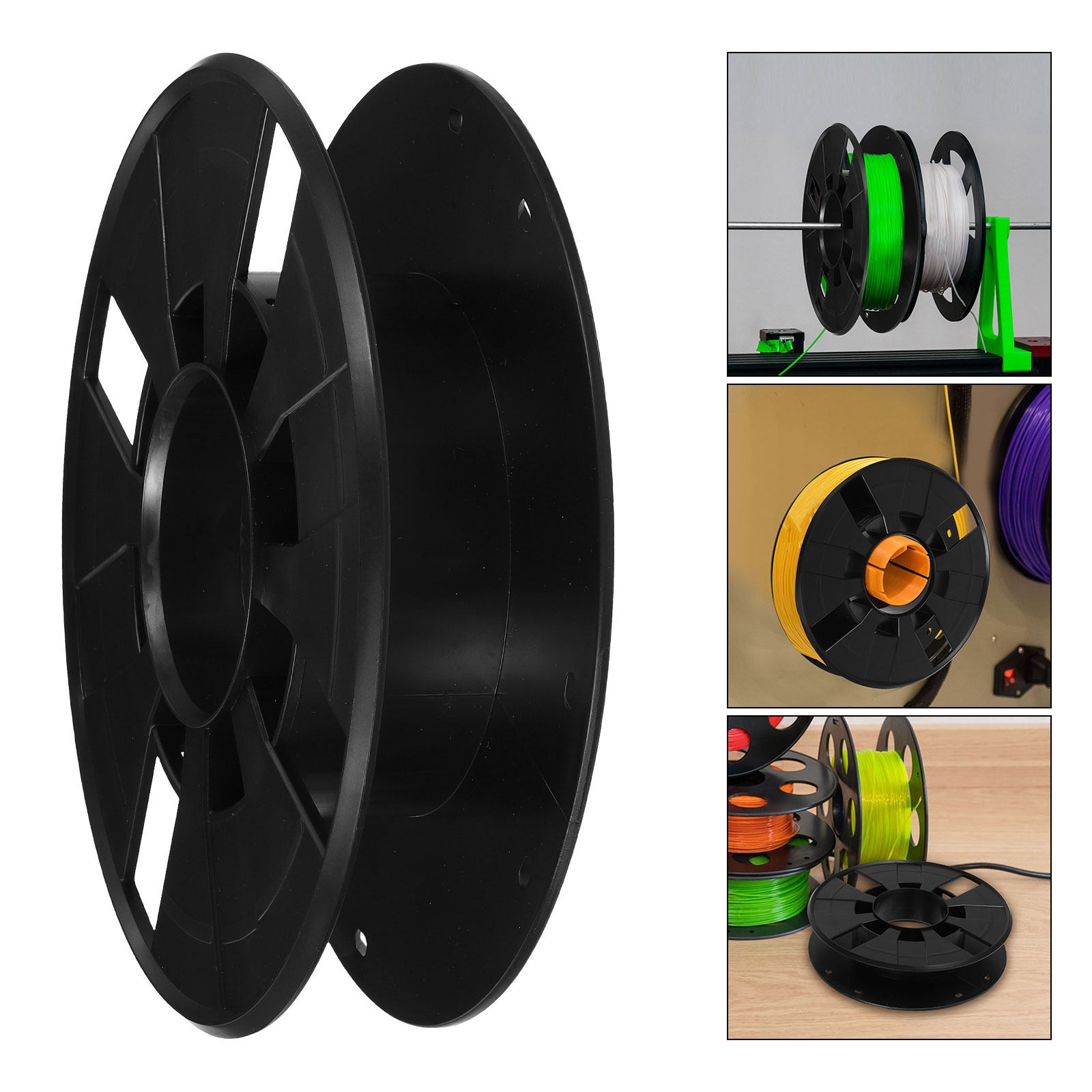 3D Printing Holder - ม้วนเก็บสายไฟพลาสติก 0.25 กก. ที่เก็บสายต่อสำหรับงานพิมพ์ 3 มิติ