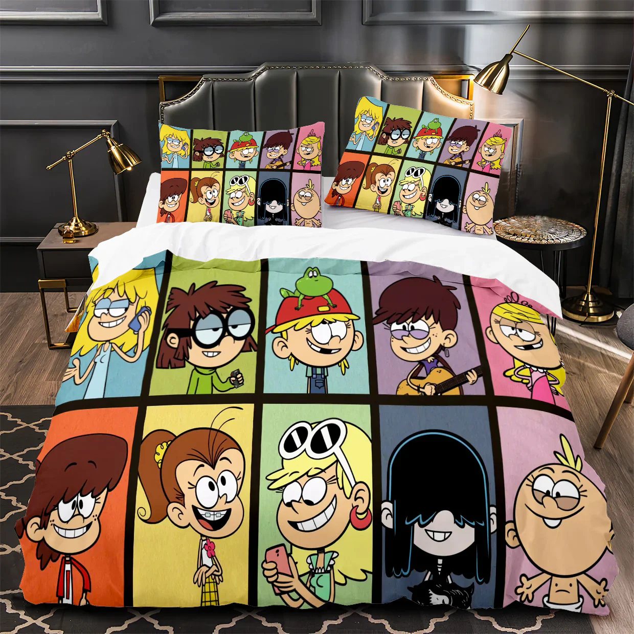 การ์ตูน Loud House 3D พิมพ์ผ้า - 3D Printing House บทวิจารณ์และราคา