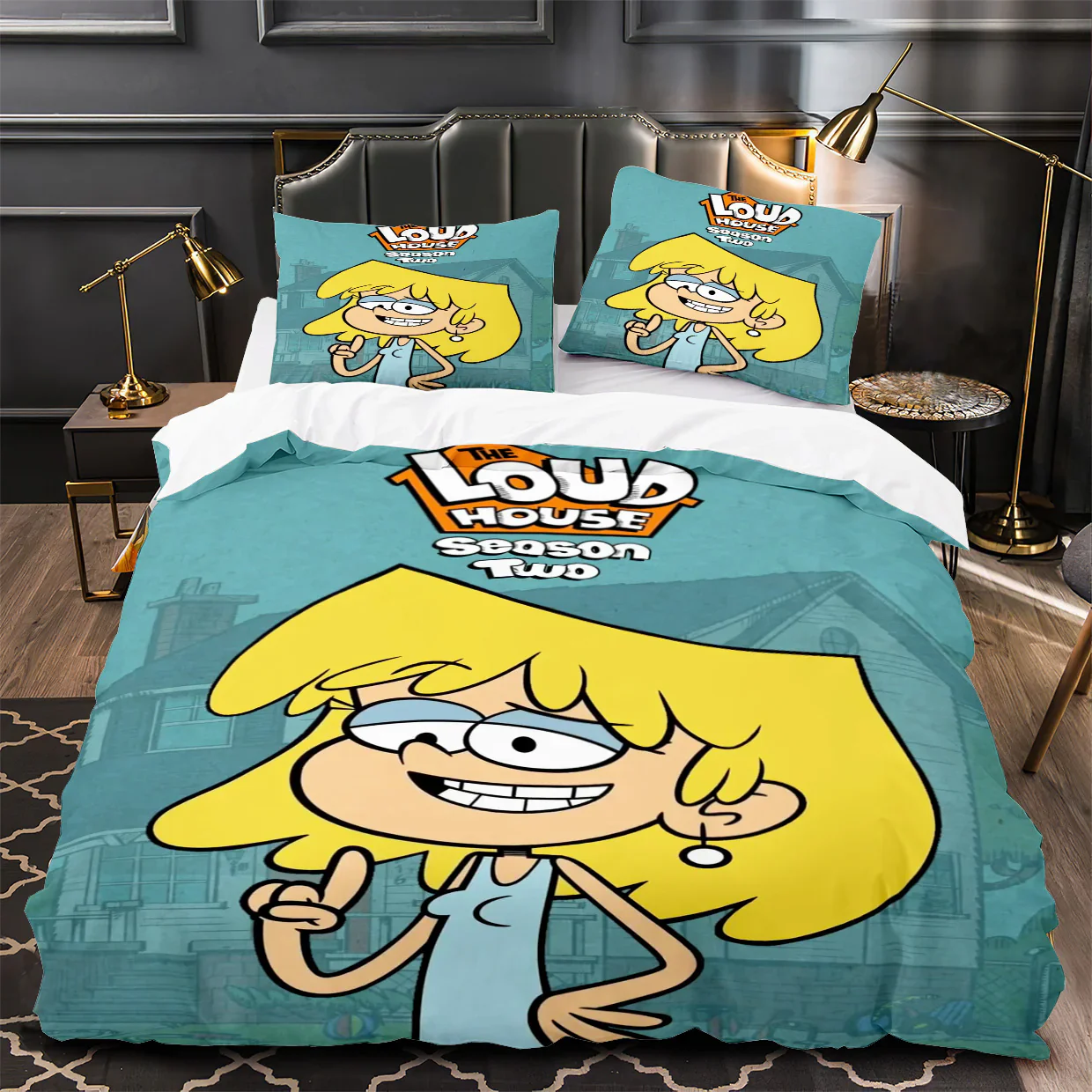 การ์ตูน Loud House 3D พิมพ์ผ้า - 3D Printing House บทวิจารณ์และราคา