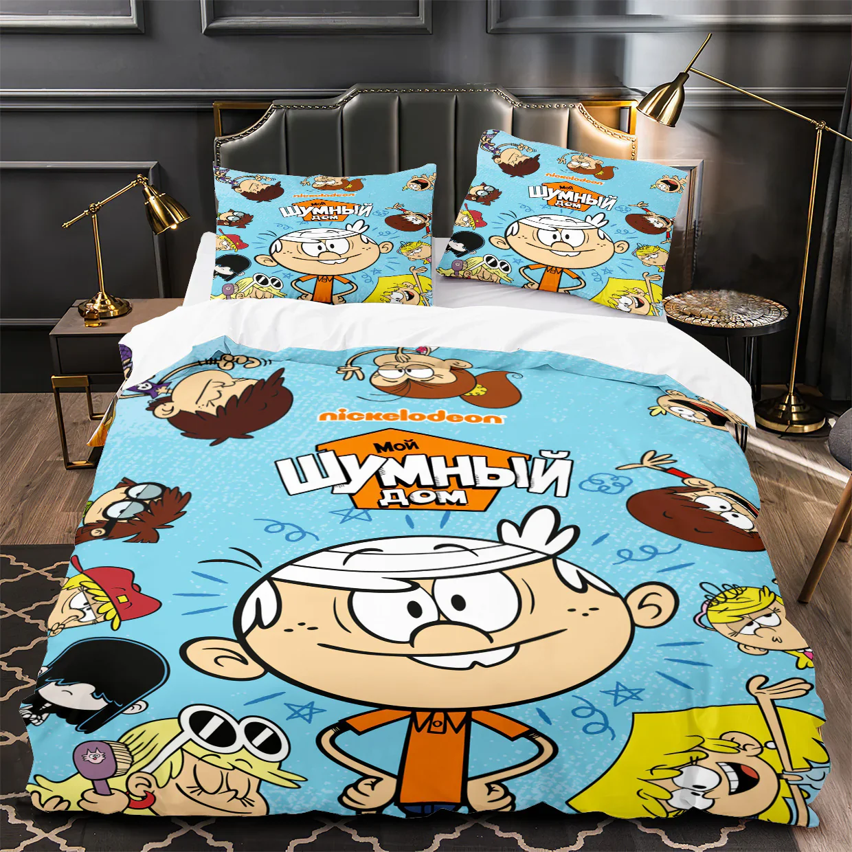 การ์ตูน Loud House 3D พิมพ์ผ้า - 3D Printing House บทวิจารณ์และราคา