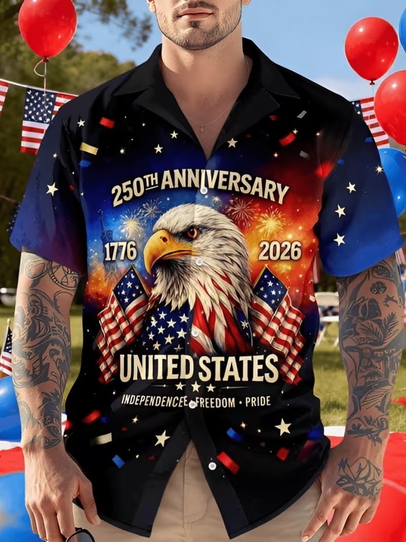 เสื้อฮาวายสำหรับผู้ชาย ฉลองครบ - 3D Printing Eagle บทวิจารณ์และราคา