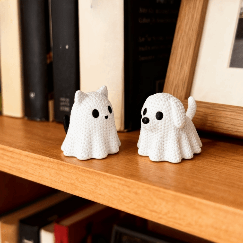 โมเดลแมวและสุนัขผีฮาโลวีนแบบถั - 3D Printing App บทวิจารณ์และราคา