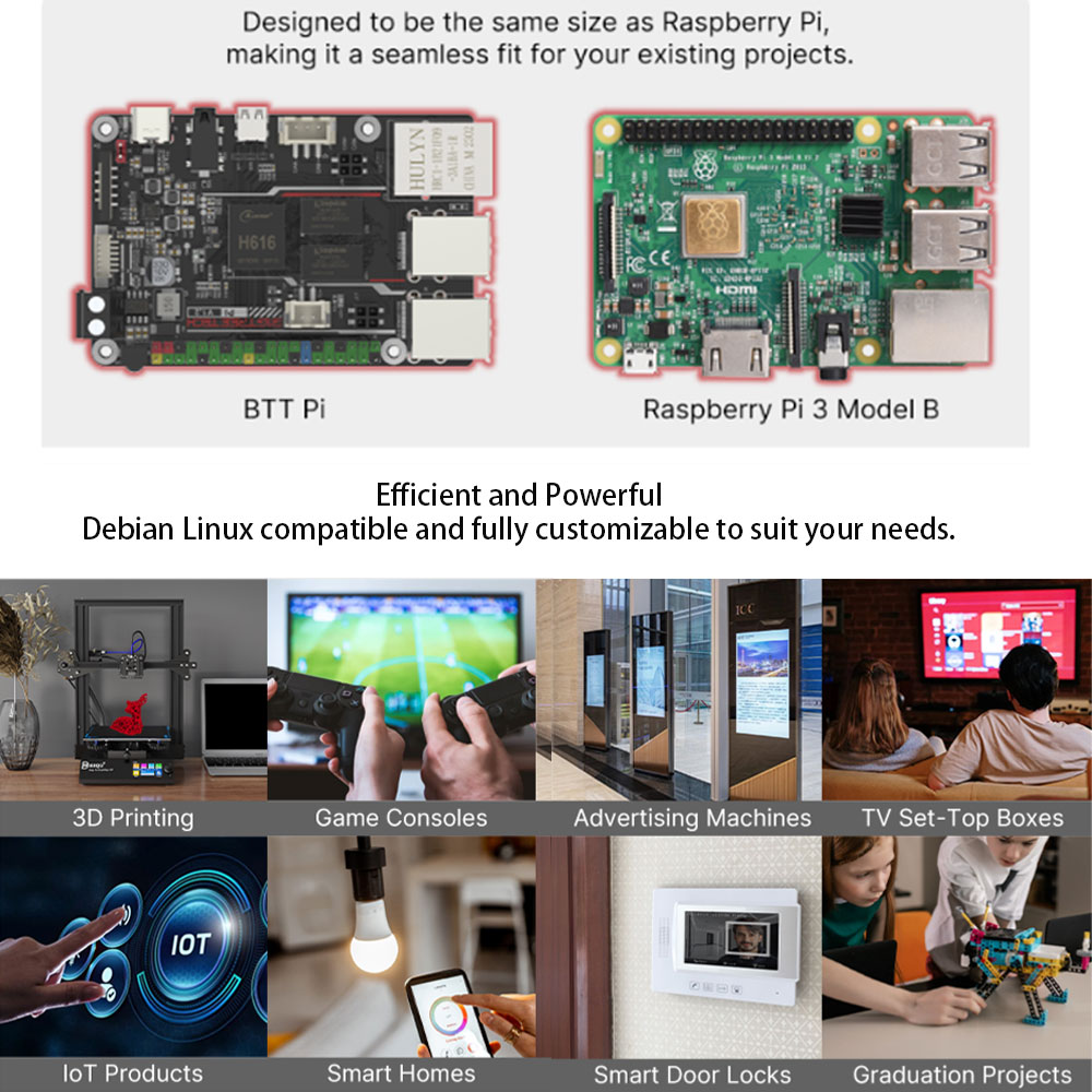 Bigtreetech Pi V1.2บอร์ด64บิต, - Raspberry Pi 3D Print บทวิจารณ์และราคา