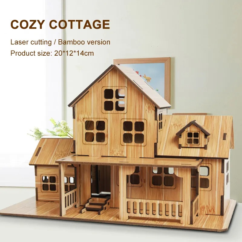 ชุดตัวต่อไม้ 3 มิติ รุ่นบ้านพั - 3D Printing House บทวิจารณ์และราคา
