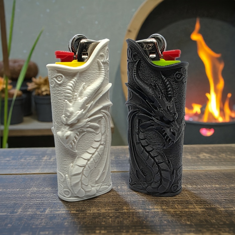 เคสใส่ไฟแช็กแบบนูนลายมังกรสไตล - 3D Printing Pla บทวิจารณ์และราคา