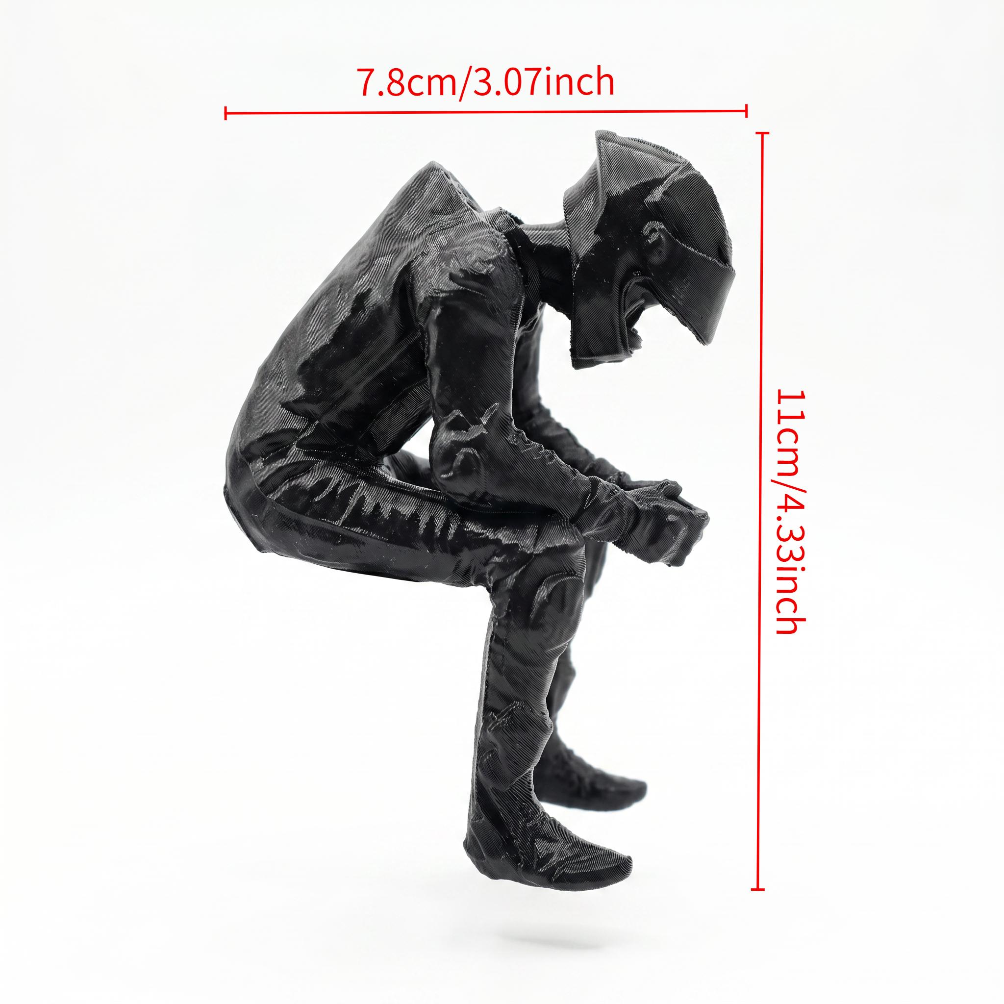 ฟิกเกอร์นักแข่งมอเตอร์ไซค์สีดำ - 3D Printing Pla บทวิจารณ์และราคา
