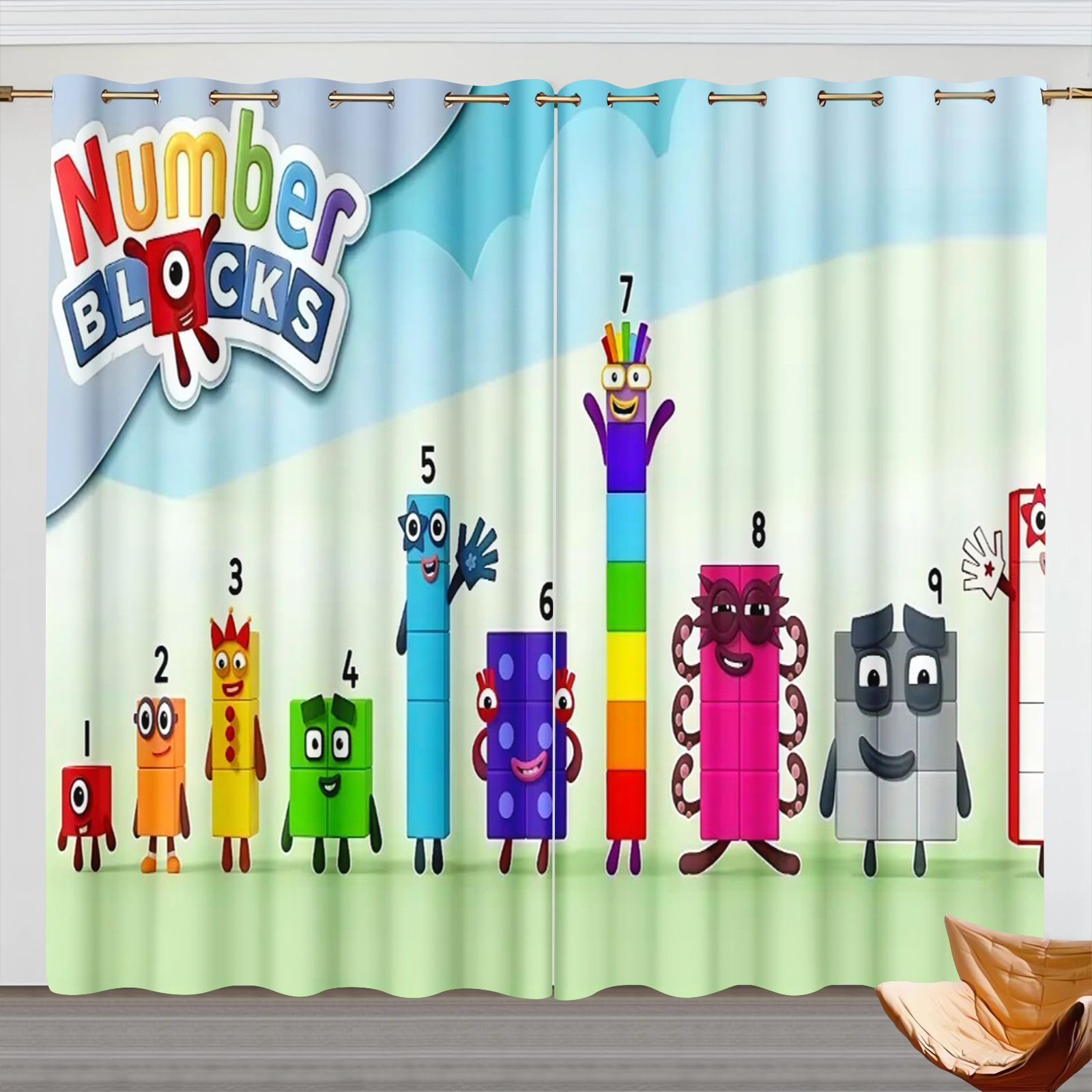 ผ้าม่านการ์ตูน Numberblocks, ผ - 3D Printing House บทวิจารณ์และราคา