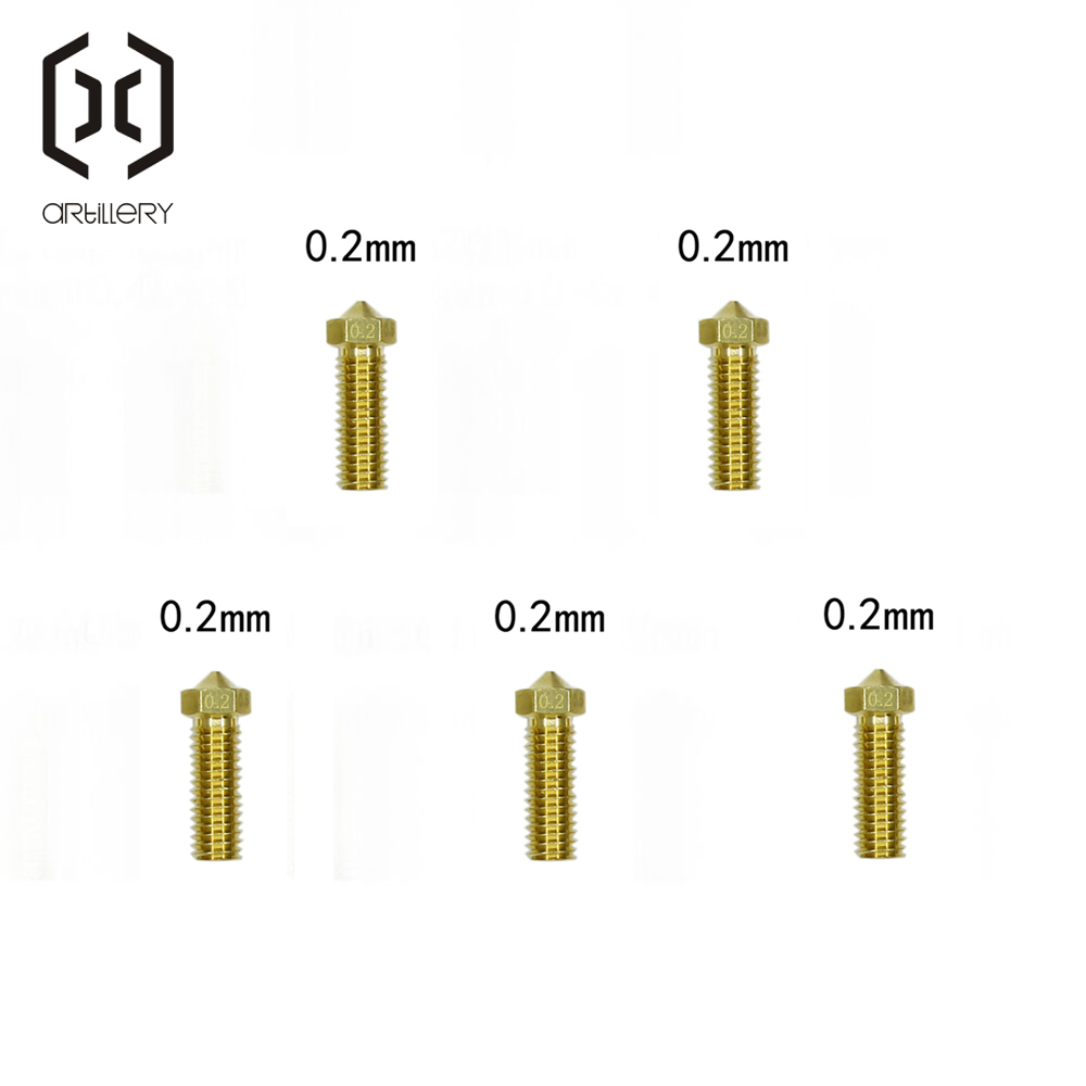 E3D ทองเหลืองหัวฉีด0.2/0.4/0.6 - 3D Printing Nozzle บทวิจารณ์และราคา