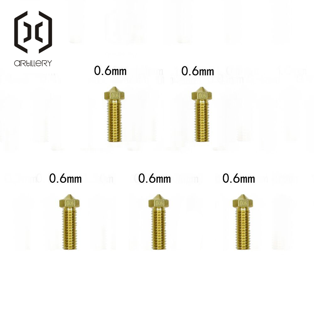 E3D ทองเหลืองหัวฉีด0.2/0.4/0.6 - 3D Printing Nozzle บทวิจารณ์และราคา