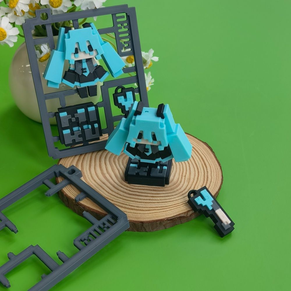 โมเดลฮัตสึเนะ มิคุ พิกเซลน่ารั - 3D Printing Model บทวิจารณ์และราคา