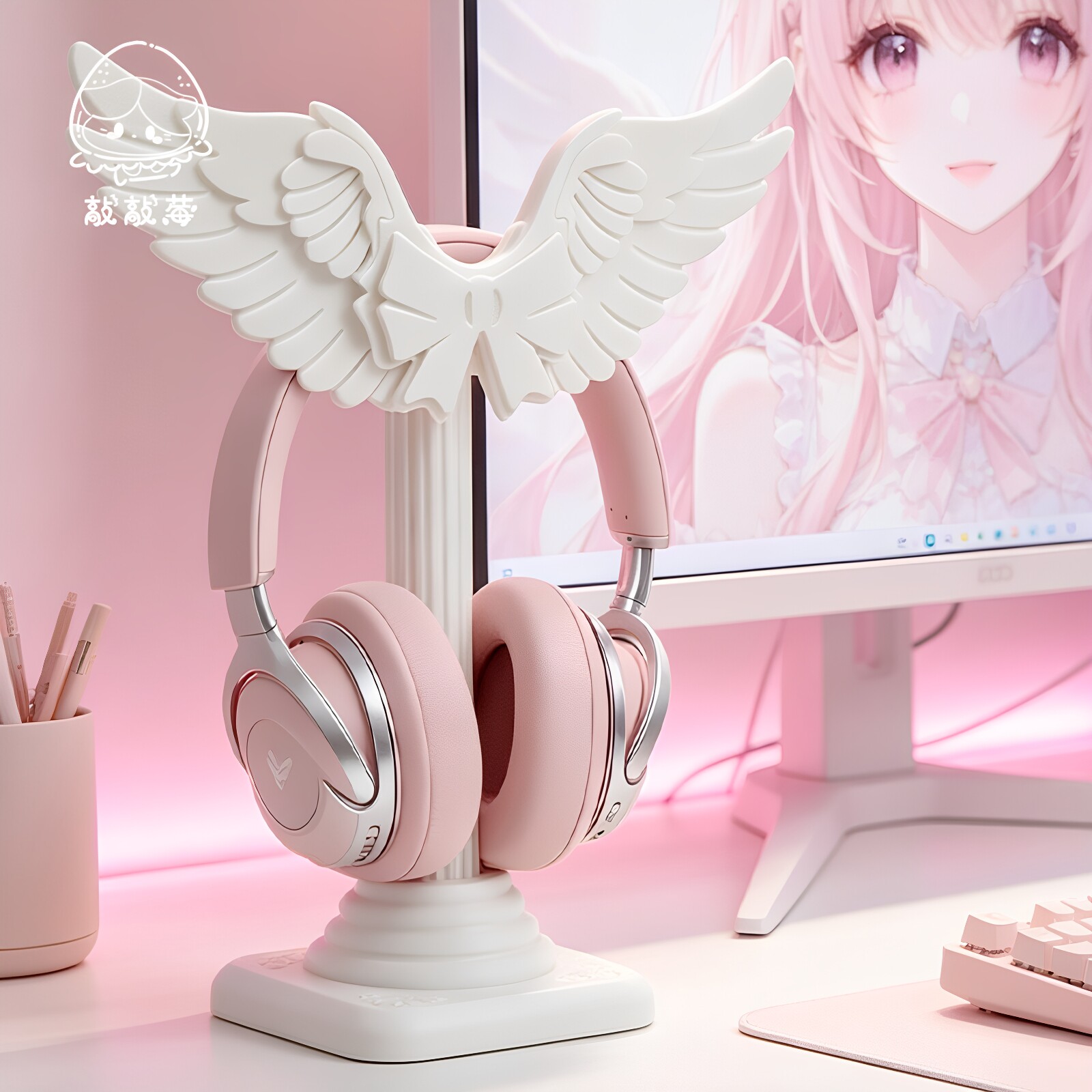 ที่วางหูฟังปีกนางฟ้าสุดน่ารัก  - 3D Printing Holder บทวิจารณ์และราคา
