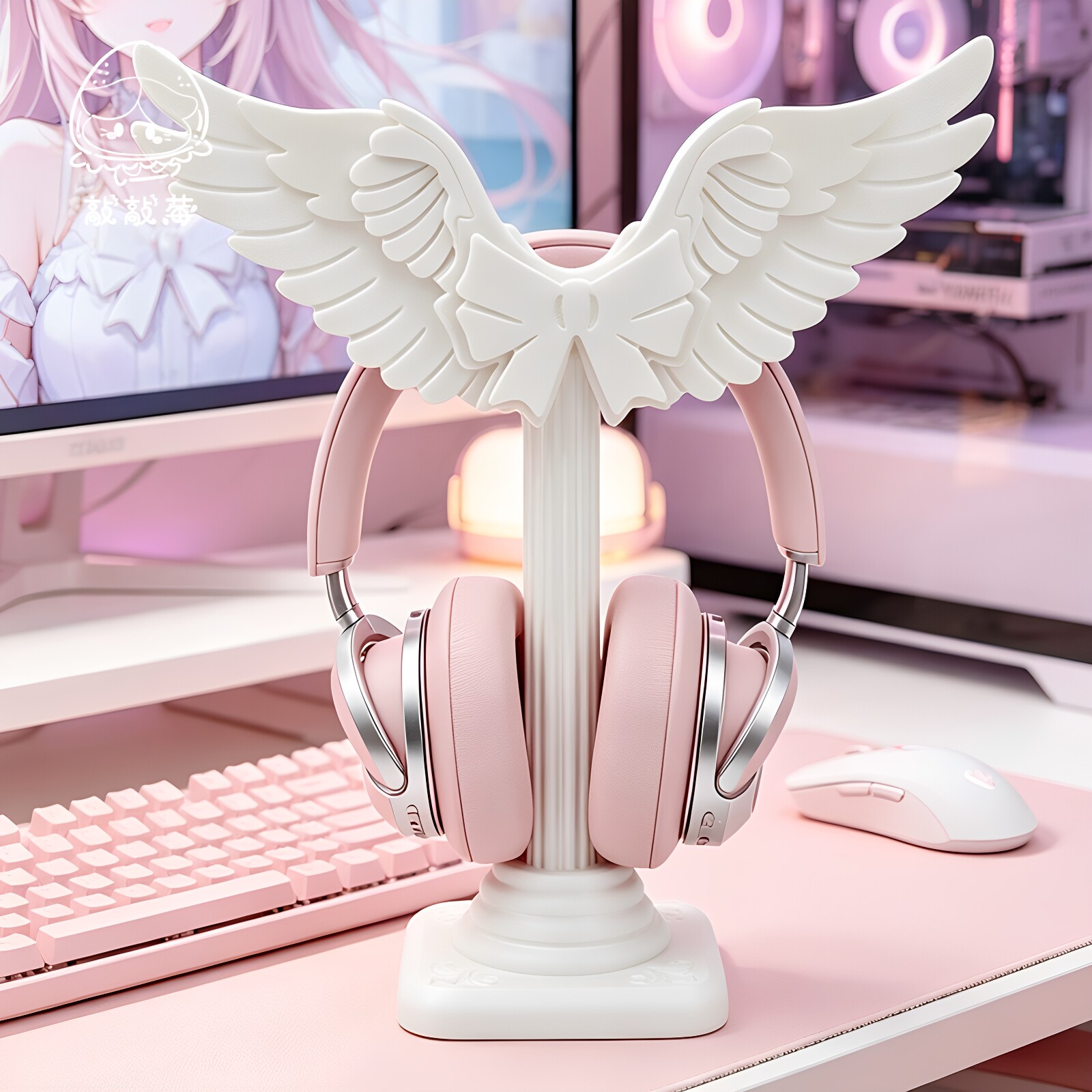 ที่วางหูฟังปีกนางฟ้าสุดน่ารัก  - 3D Printing Holder บทวิจารณ์และราคา