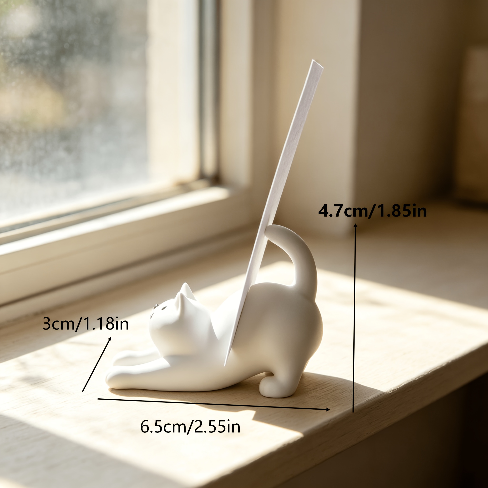 ที่วางโน้ตสติ๊กเกอร์รูปแมวน่าร - 3D Printing Card บทวิจารณ์และราคา